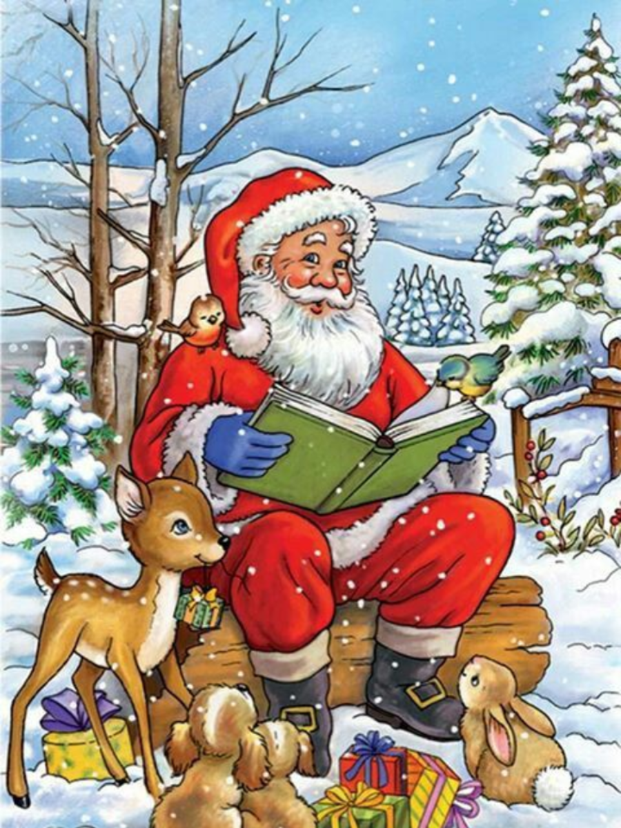 Christmas drawing: Santa Claus and Christmas tree drawing ideas for